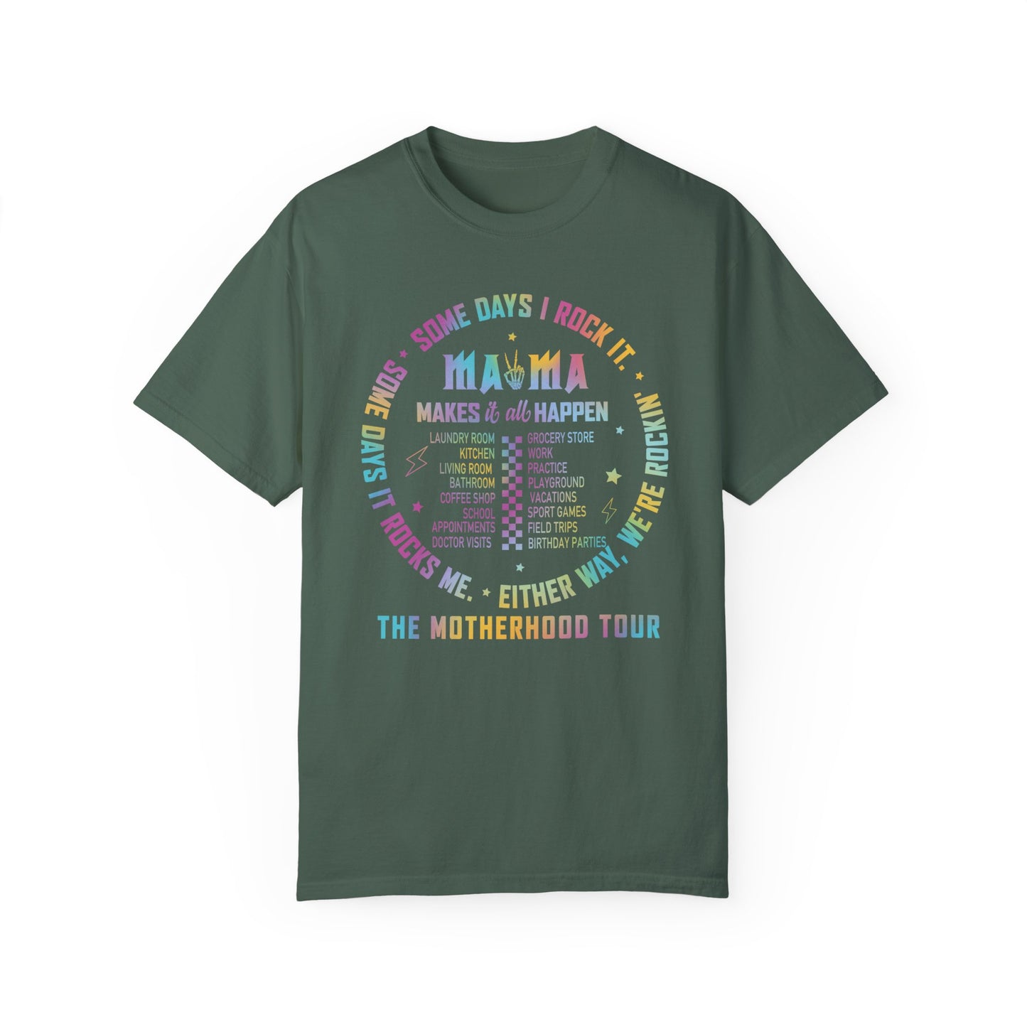 Mama Rock Tour Shirt - The Motherhood Tour Shirt Blue Spruce