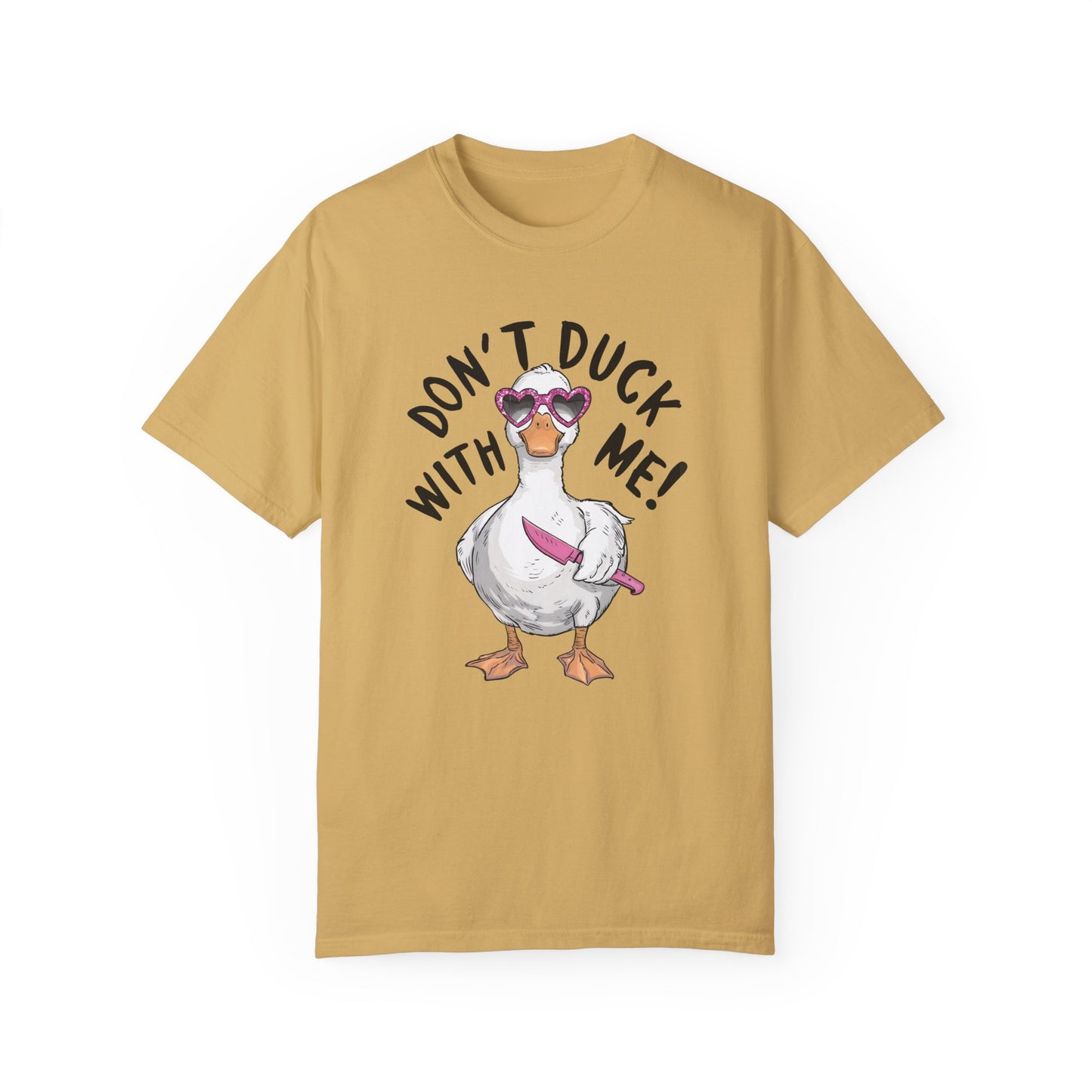 Dont Duck With Me Shirt - Quirky Duck Shirt Mustard