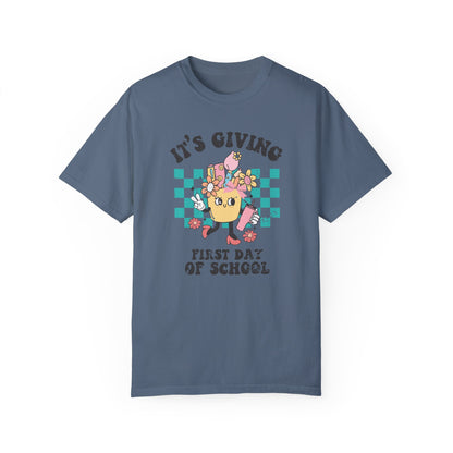 First Day of School Teacher Shirt - Back to School Shirt for Teachers Blue Jean