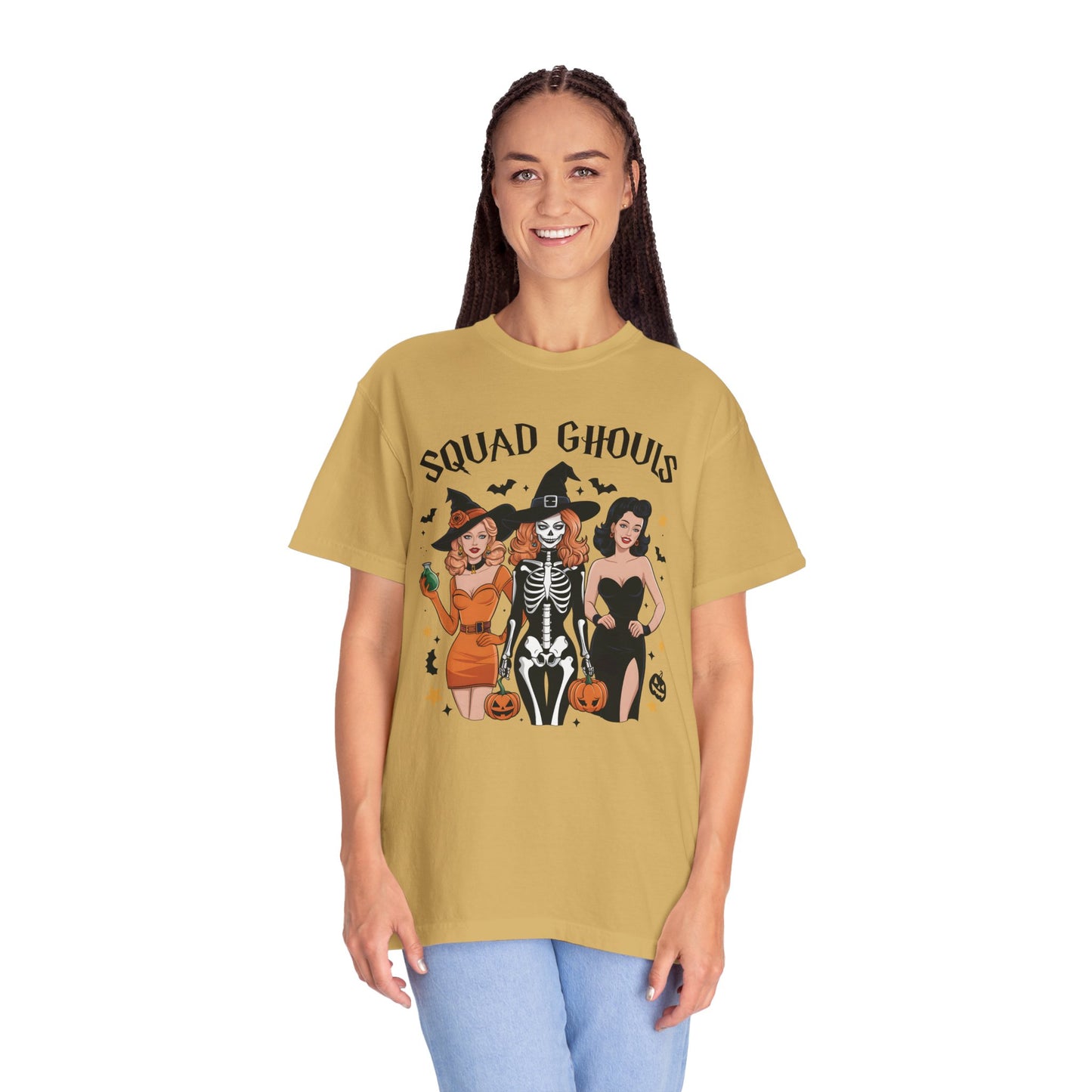 Squad Ghouls Shirt Retro Halloween Comfort Color Tee