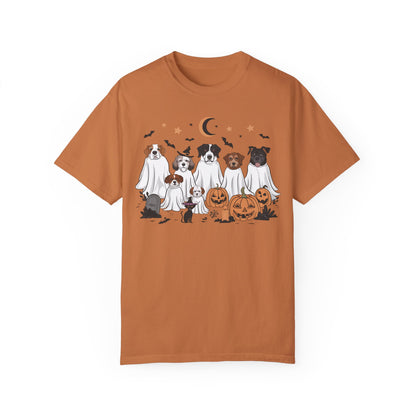 Halloween Ghost Dogs Tee Yam