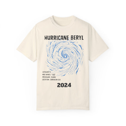Storm T-Shirt Hurricane Beryl, Texas Hurricane, Hurricane 2024 Ivory