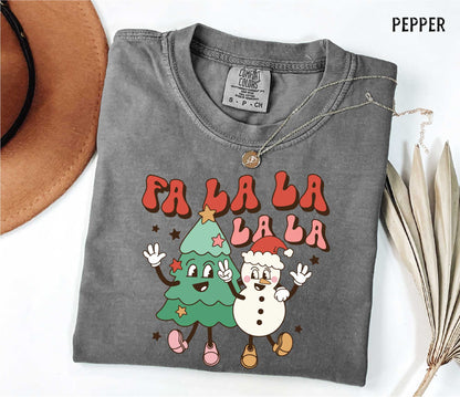 Christmas T-Shirt Fa La La Holiday Shirt