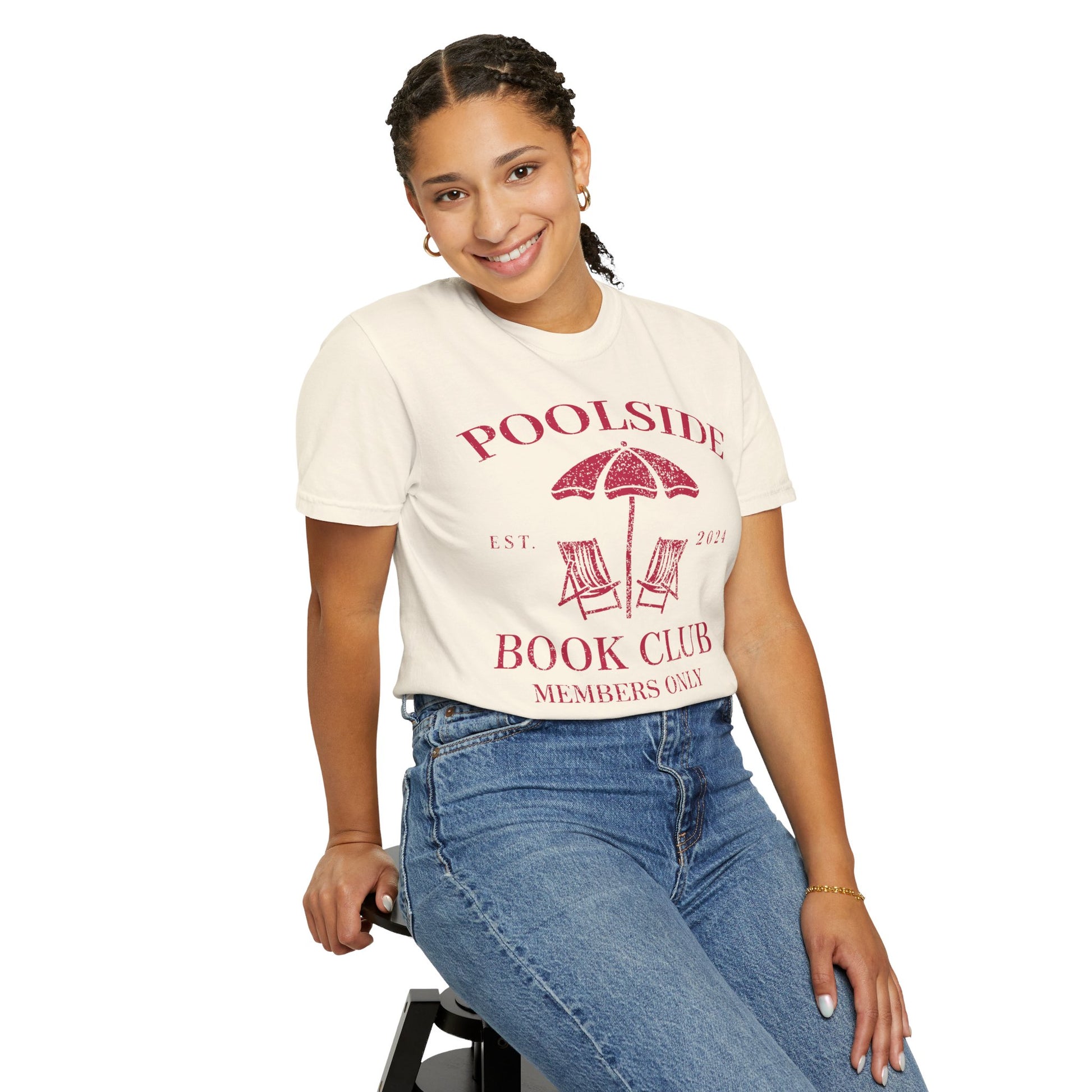 Poolside Book Club Est 2024 Member Only Tee - Bookish Summer Shirt