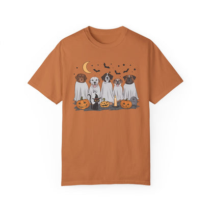 Halloween Ghost Dogs Tee Yam