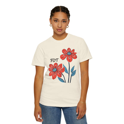 FDT Floral Comfort Colors Protest Shirt - Anti-Trump Graphic Tee