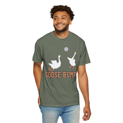 Get Quirky with Our Funny Goose Bumps Geese Volleyball Shirt