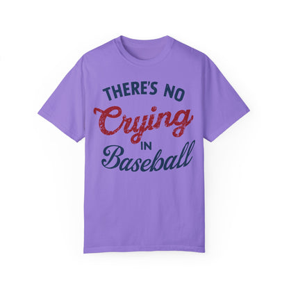 There's No Crying In Baseball Shirt - Baseball Mom Shirt Violet