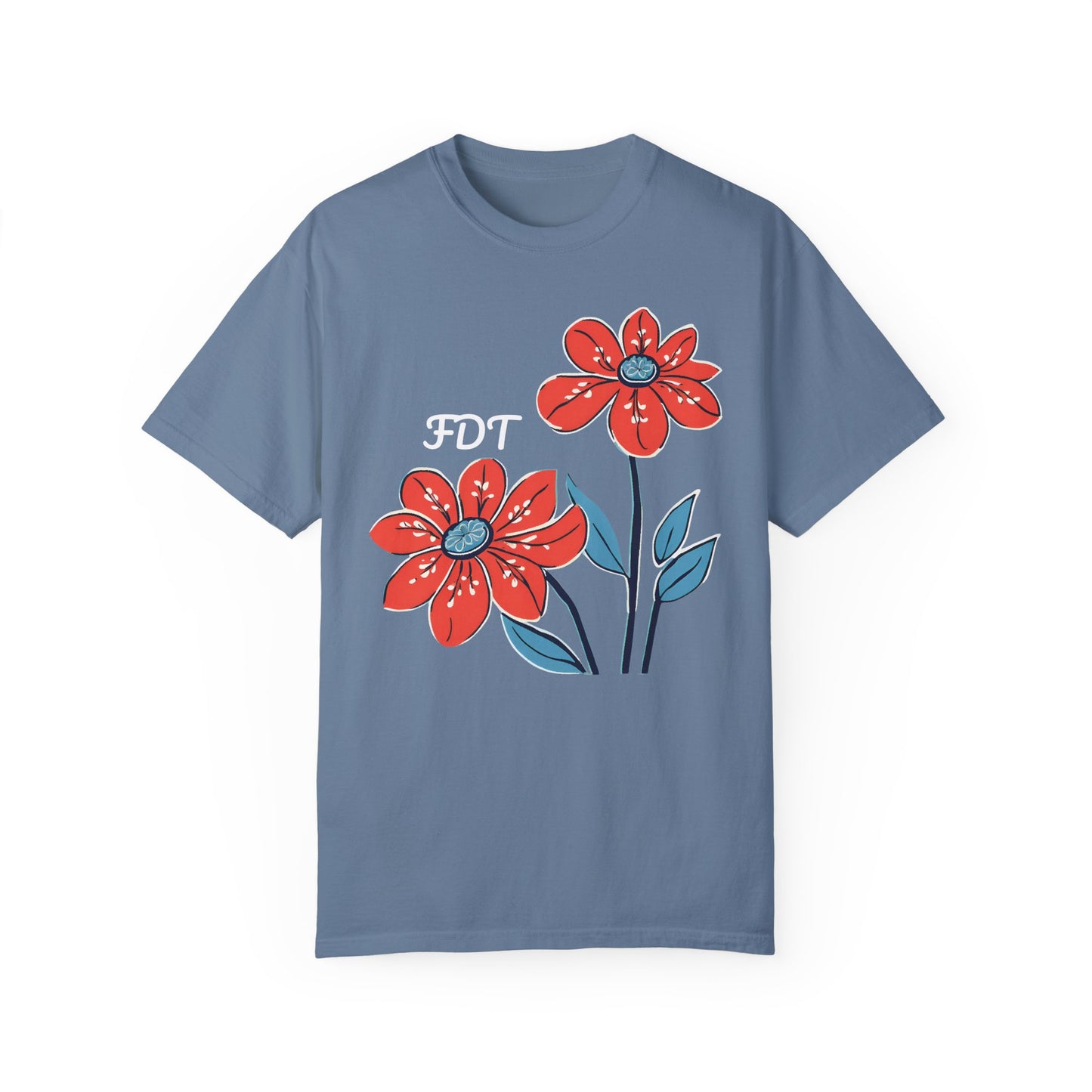 FDT Floral Comfort Colors Protest Shirt - Anti-Trump Graphic Tee