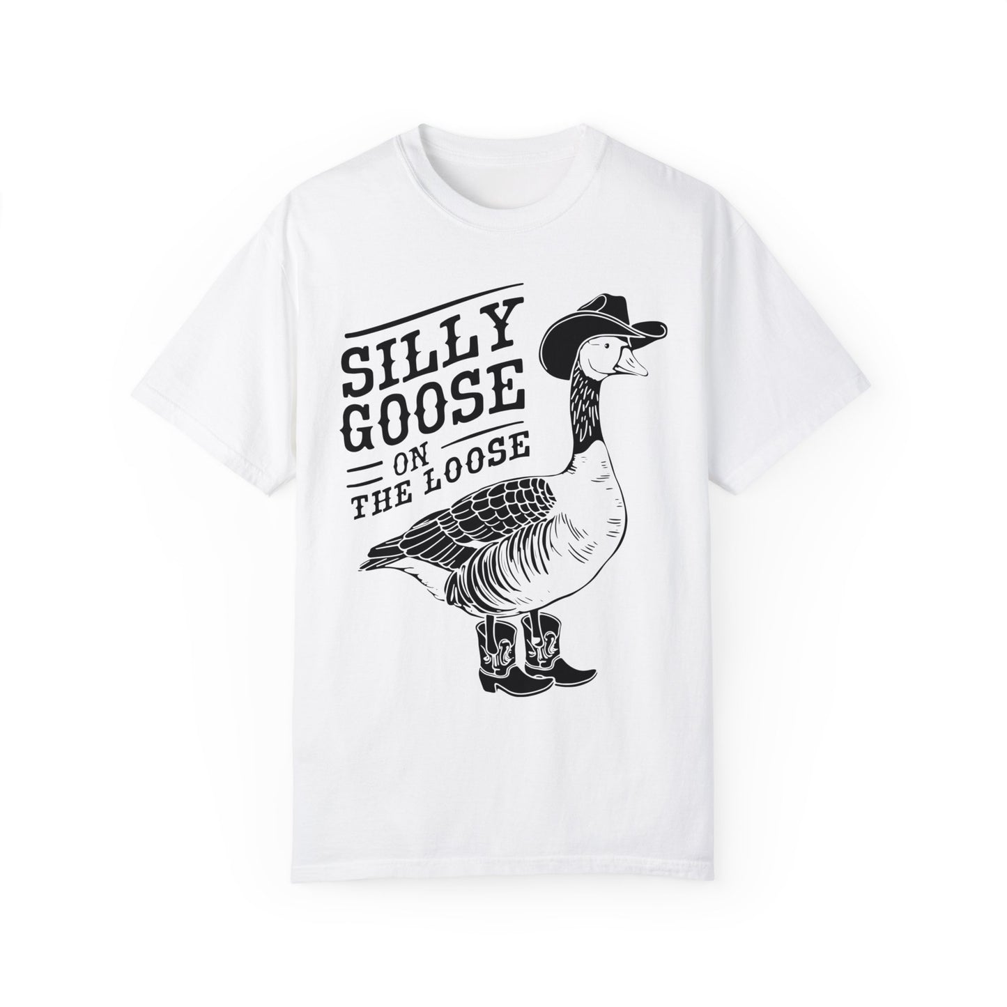 Silly Goose On The Loose Shirt, Silly Goose Farm T-Shirt White