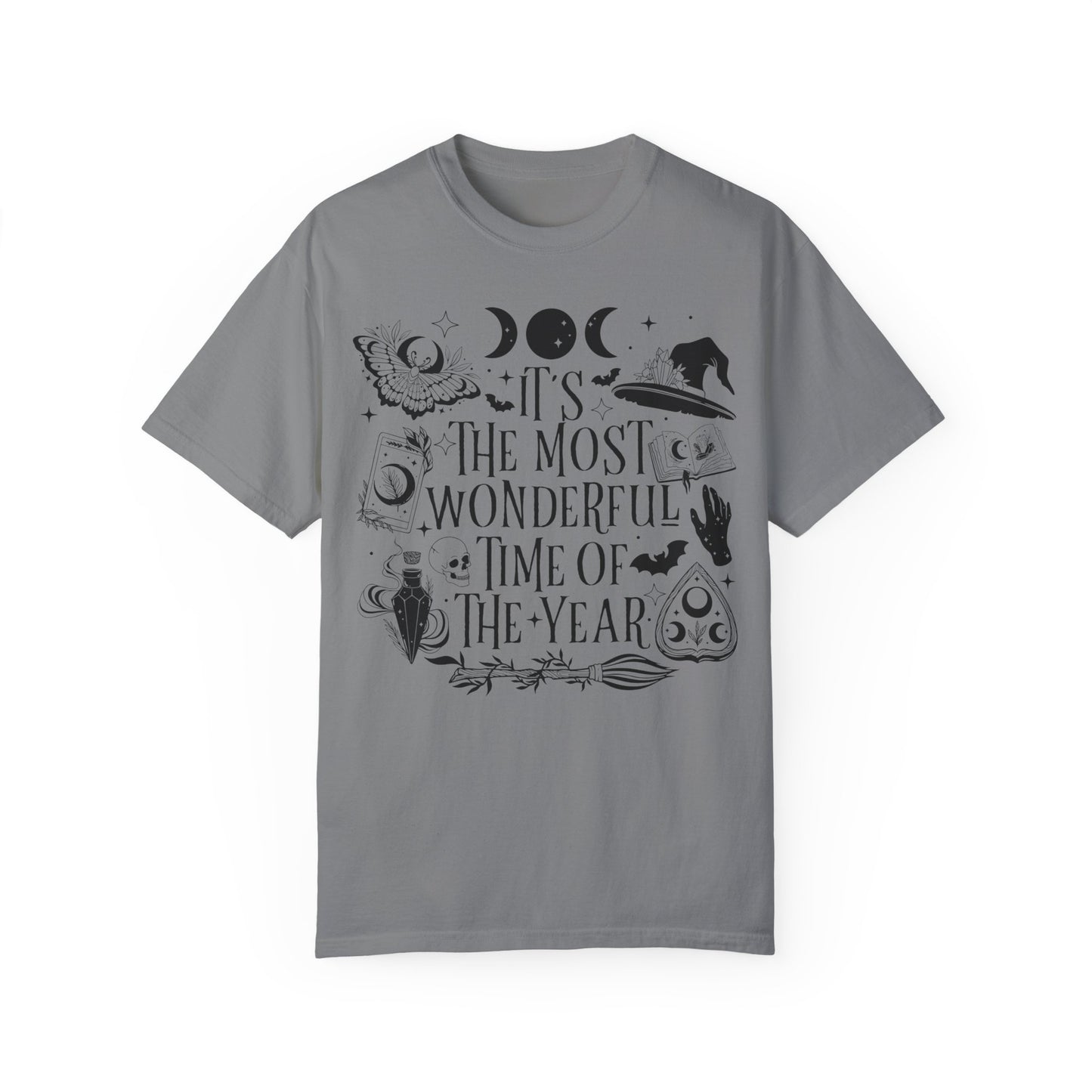 It's The Most Wonderful Time Of The Year Fall T-Shirt - Spooky Shirt Grey