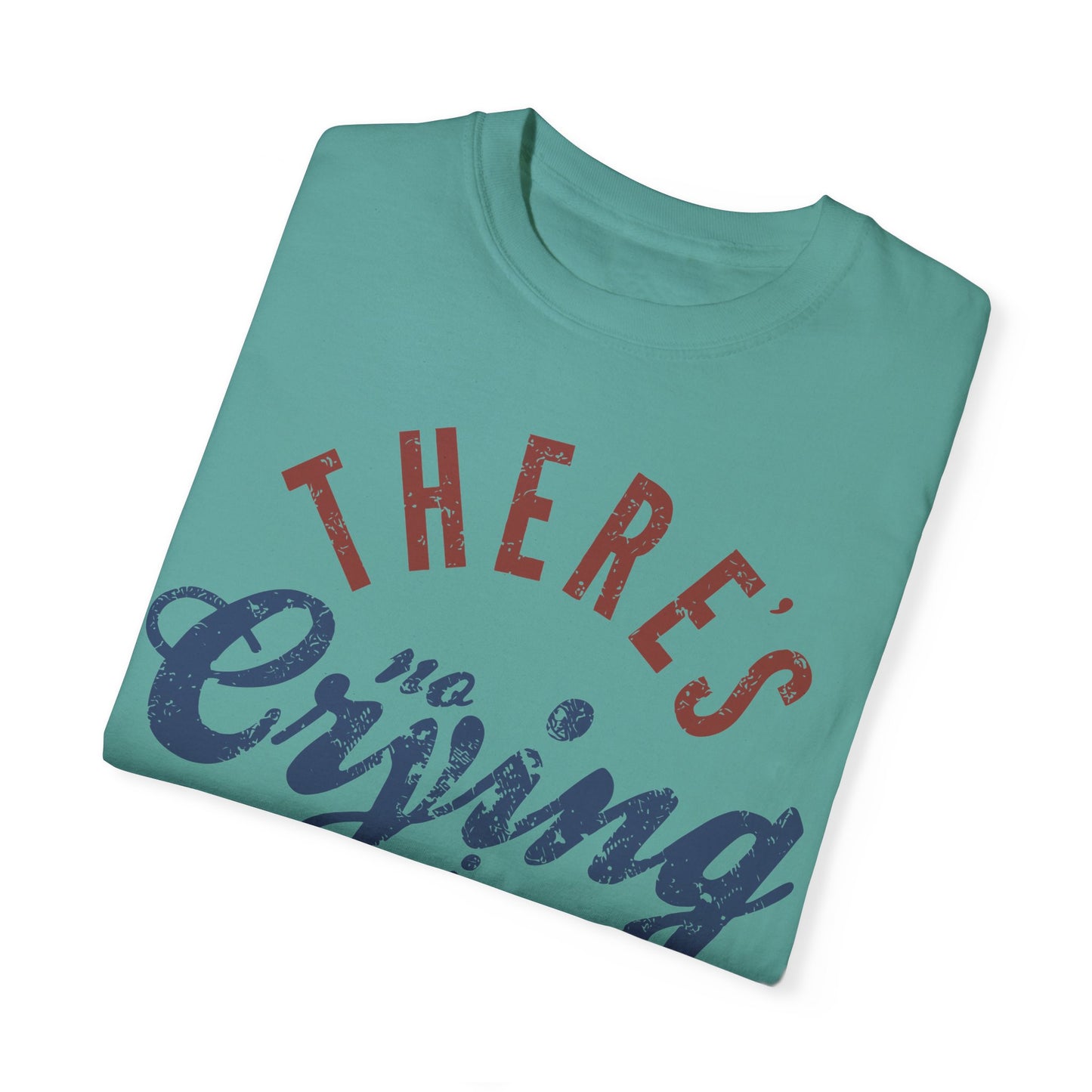 There's No Crying in Baseball Shirt, Funny Baseball Tees, Sports Mom Gifts, Game Day Shirt Seafoam