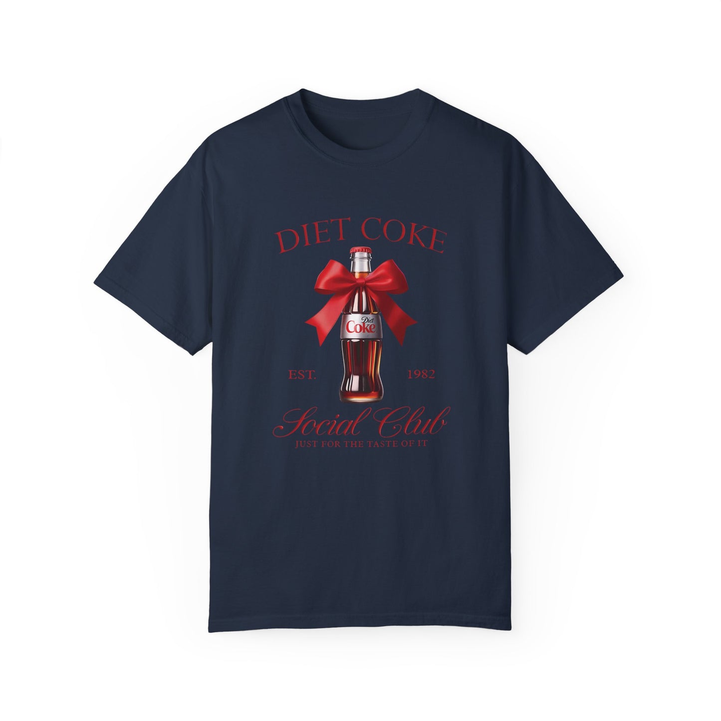 Diet Coke Pink Bow Tshirt Navy