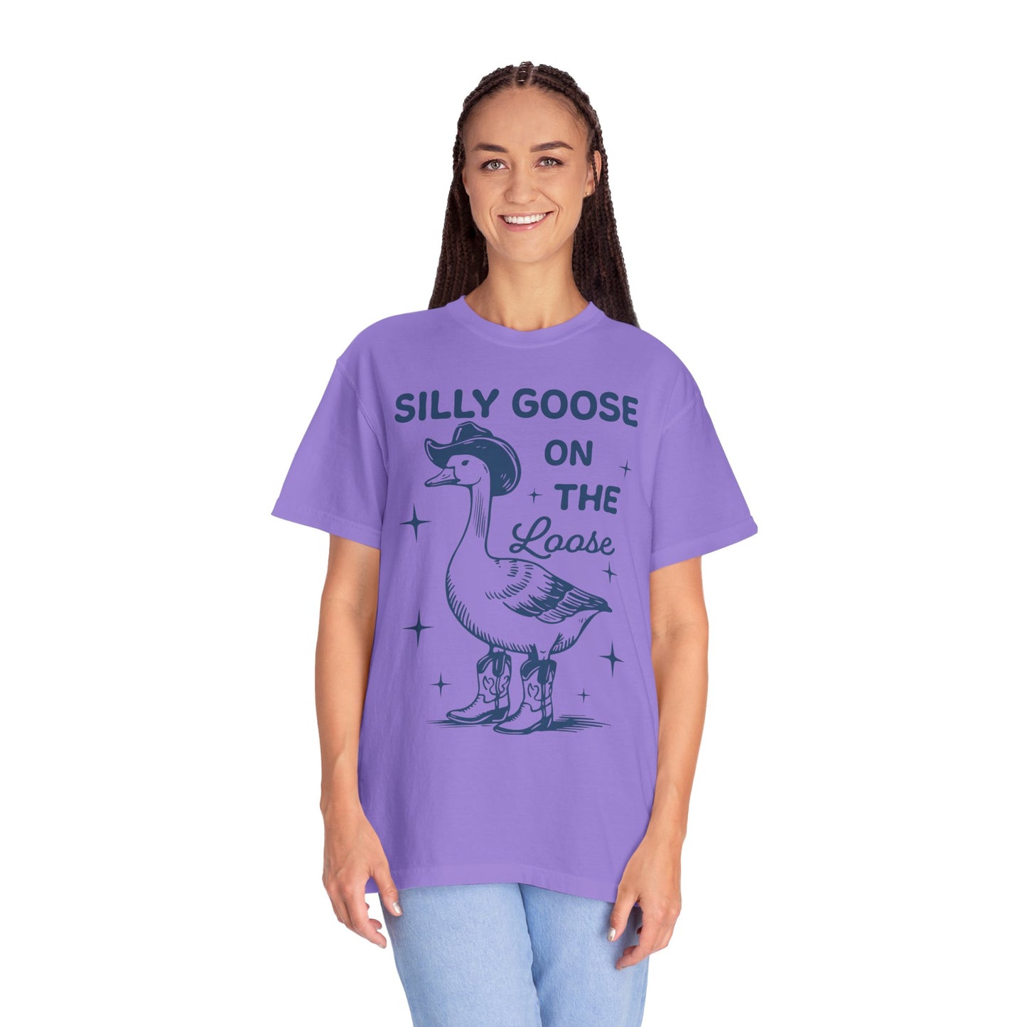 Comfort Colors Silly Goose Shirt - Silly Goose On The Loose