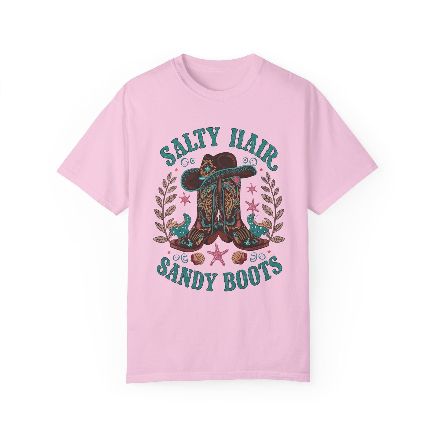 Salty Hair Sandy Boots Western Shirt | Cowboy Beach Fashion Blossom