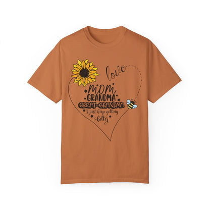 Great Grandma Sunflower T Shirt Yam