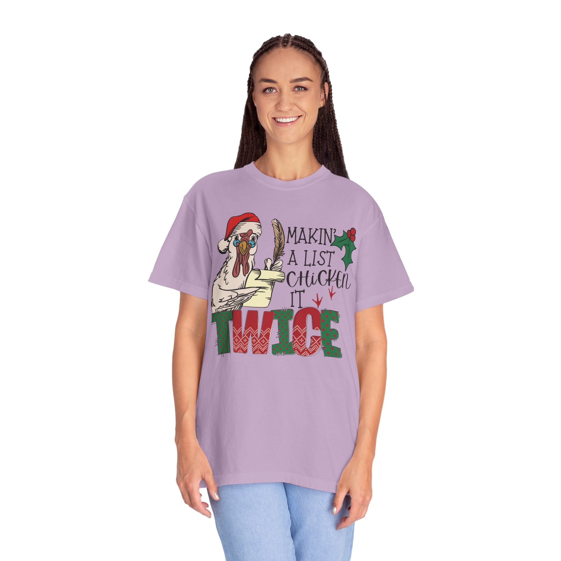 Making a list chicken it twice Christmas chicken Shirt