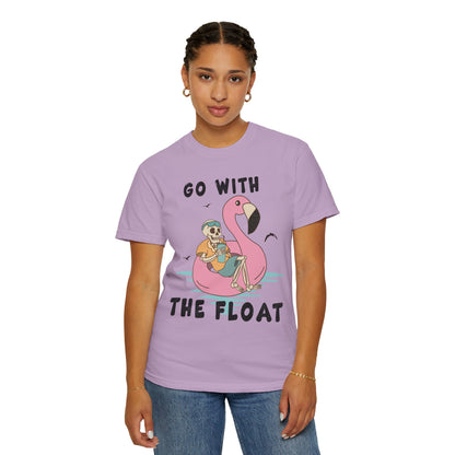 Comfort Colors Funny Skeleton Go With The Float Shirt