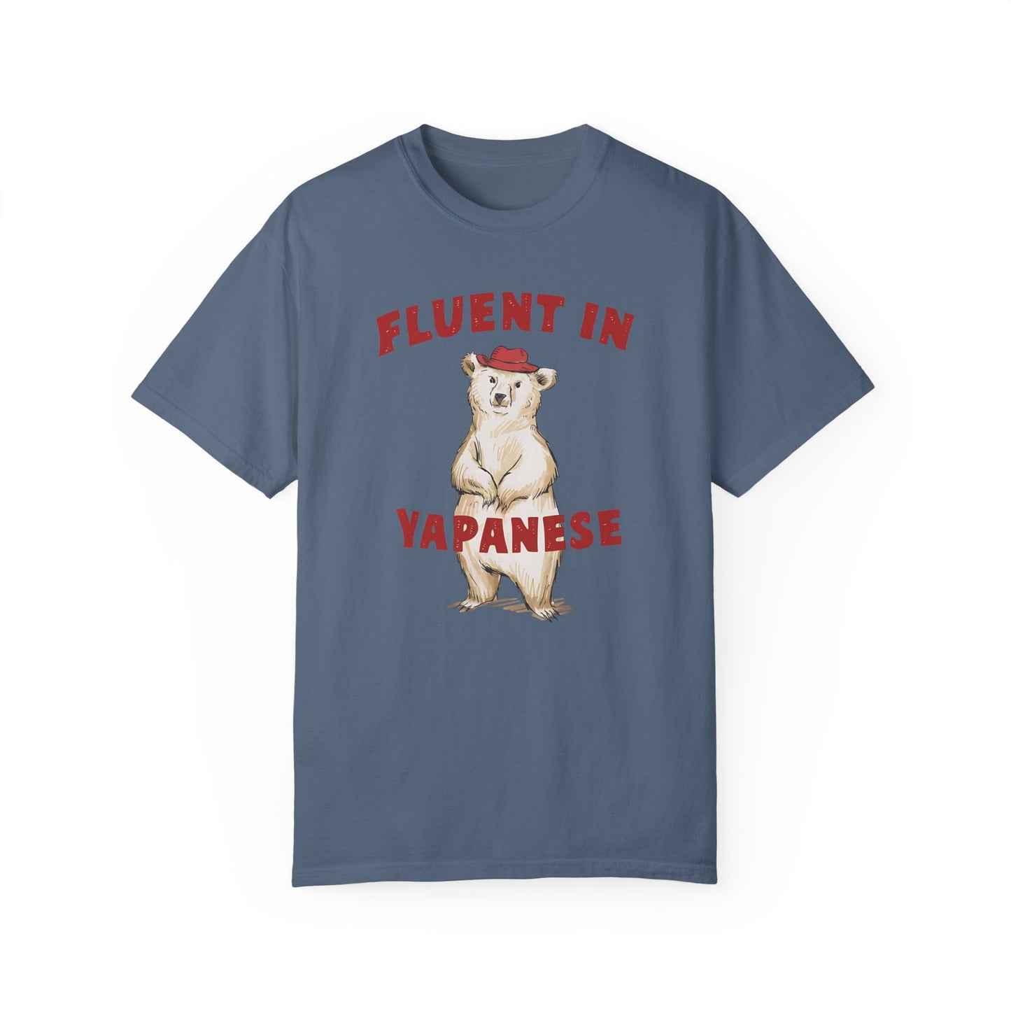 Fluent in Yapanese Funny Meme Shirt | Japanese Language Humor Tee Blue Jean