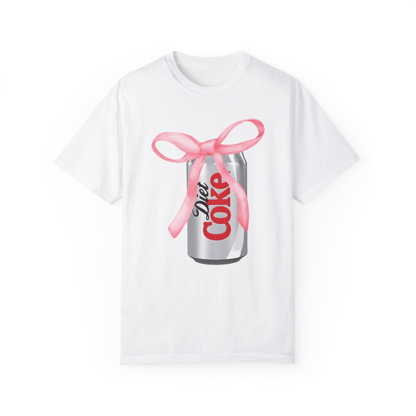 Diet Coke Pink Bow Tshirt White