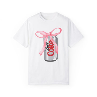 Diet Coke Pink Bow Tshirt White