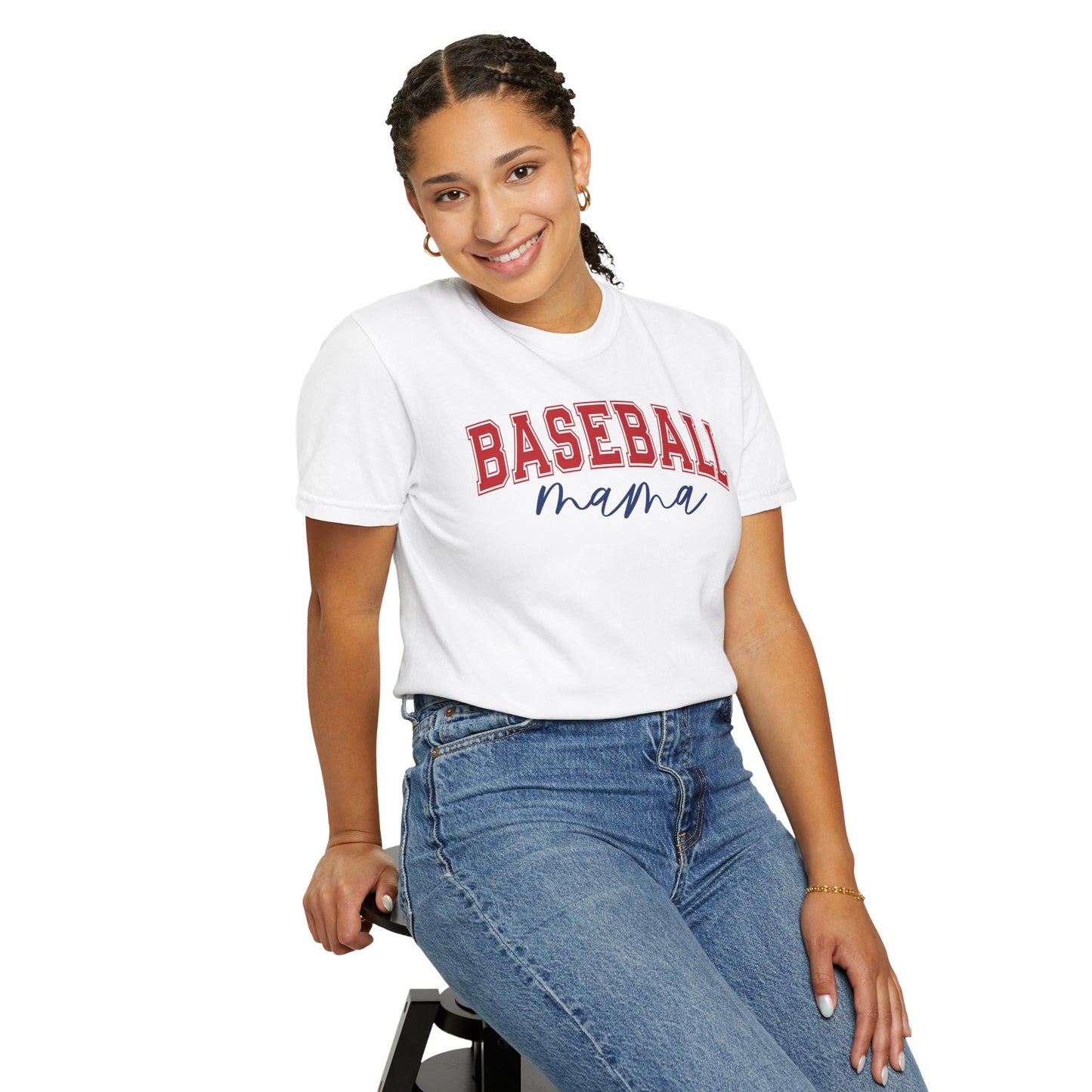 Baseball Mama Comfort Colors T-Shirt - Sports Mom Graphic Tee