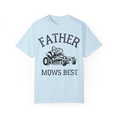 Father Mows Best Lawn Mowing Shirt | Funny Dad Gift Idea Chambray