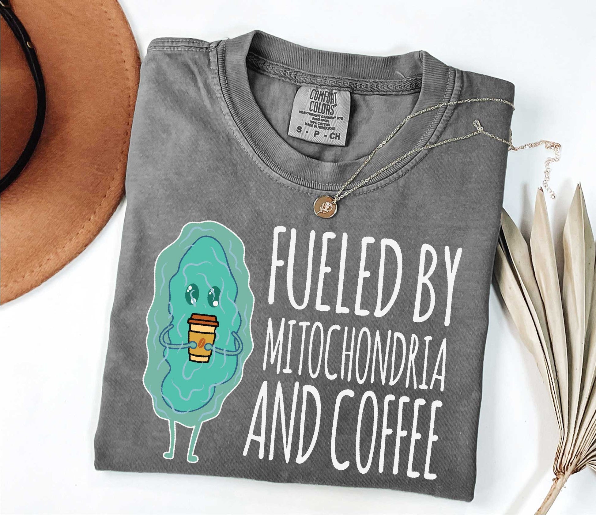 Science Shirt Fueled By Mitochondria And Coffee Biology Teacher Gift science-shirt-fueled-by-mitochondria-and-coffee-biology-teacher-gift