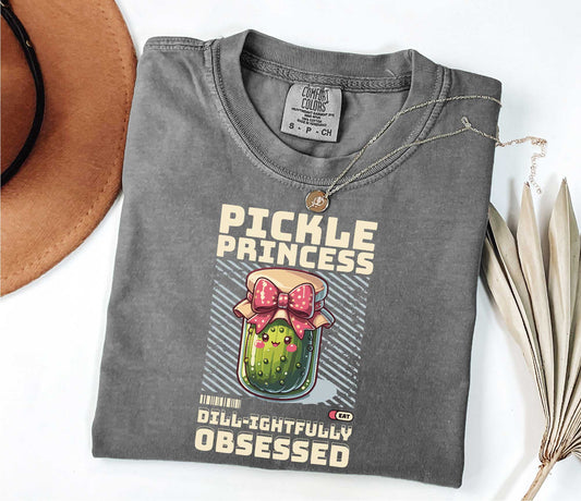 Pickle Princess Dill-ightfully Obsessed T-Shirt