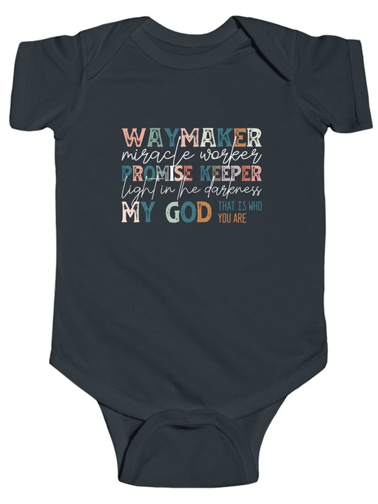 Waymaker Miracle Worker Promise Keeper - Baby Bodysuit