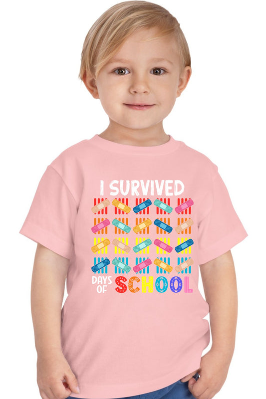 I Survived 100 Days of School - Toddler Tee