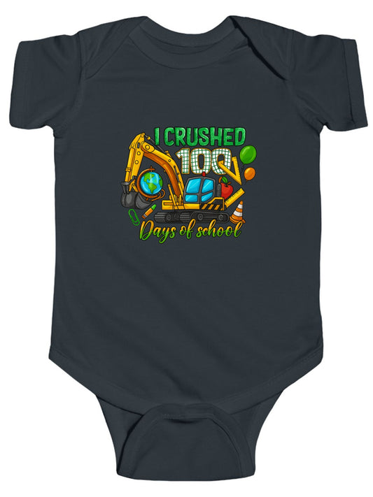 I Crushed 100 Days of School - Baby Bodysuit