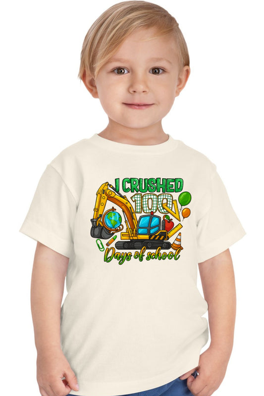 I Crushed 100 Days of School - Toddler Tee