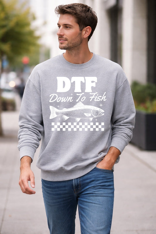 Summer Funny Fishing - Unisex Crewneck Sweatshirt