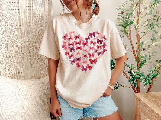Retro Coquette Valentine Shirt - Funny Heart Bow Aesthetic Tee - Unisex Comfort Colors T-shirt