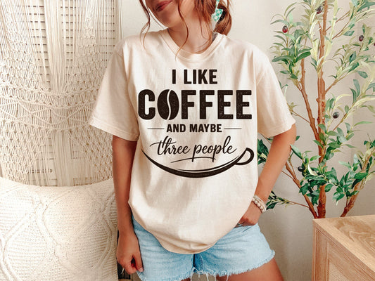 Aesthetic Coffee Club Shirt | Retro Vintage Coffee Lover Tee - Unisex Comfort Colors T-shirt