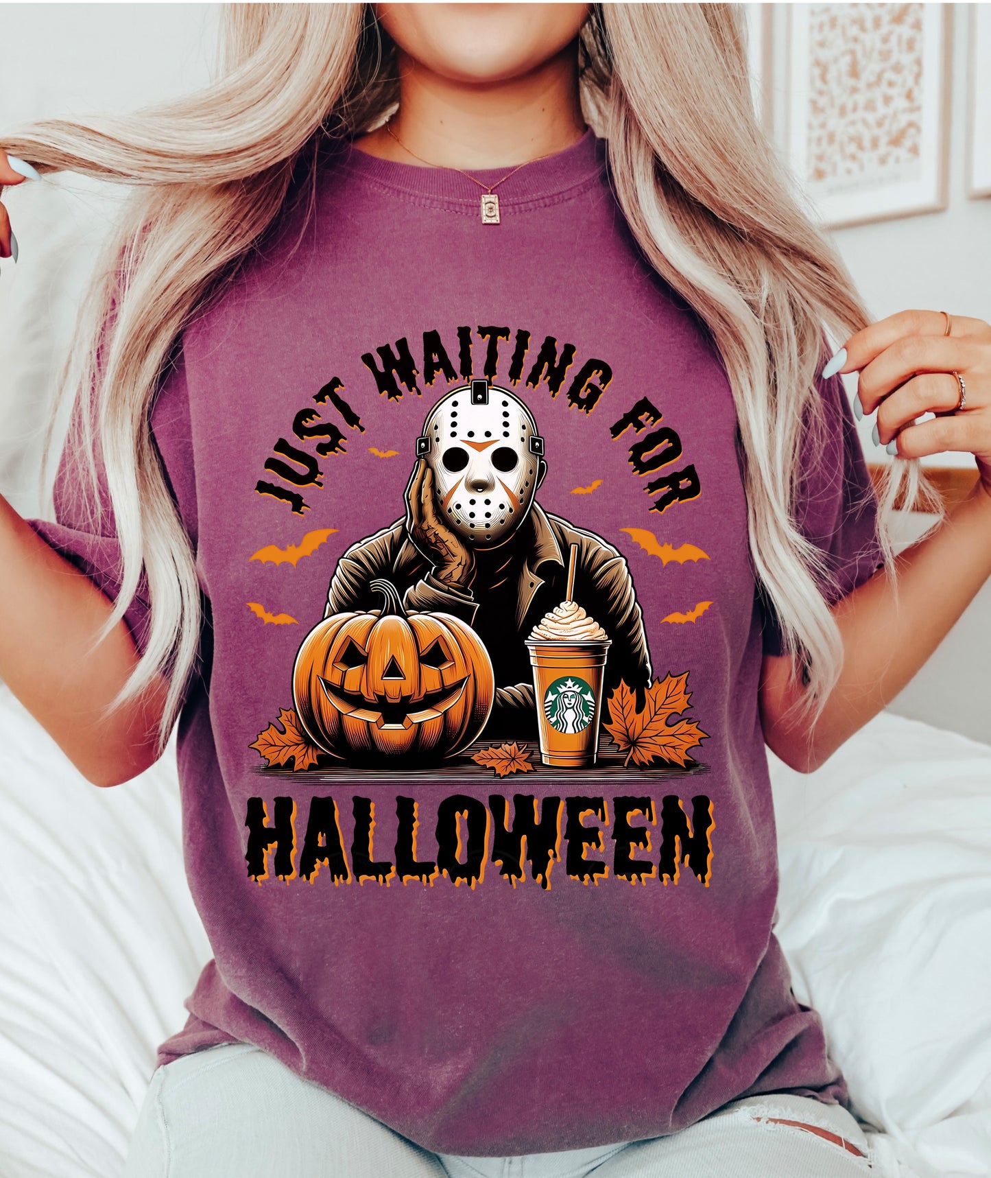 Just Waiting For Halloween Shirt Berry