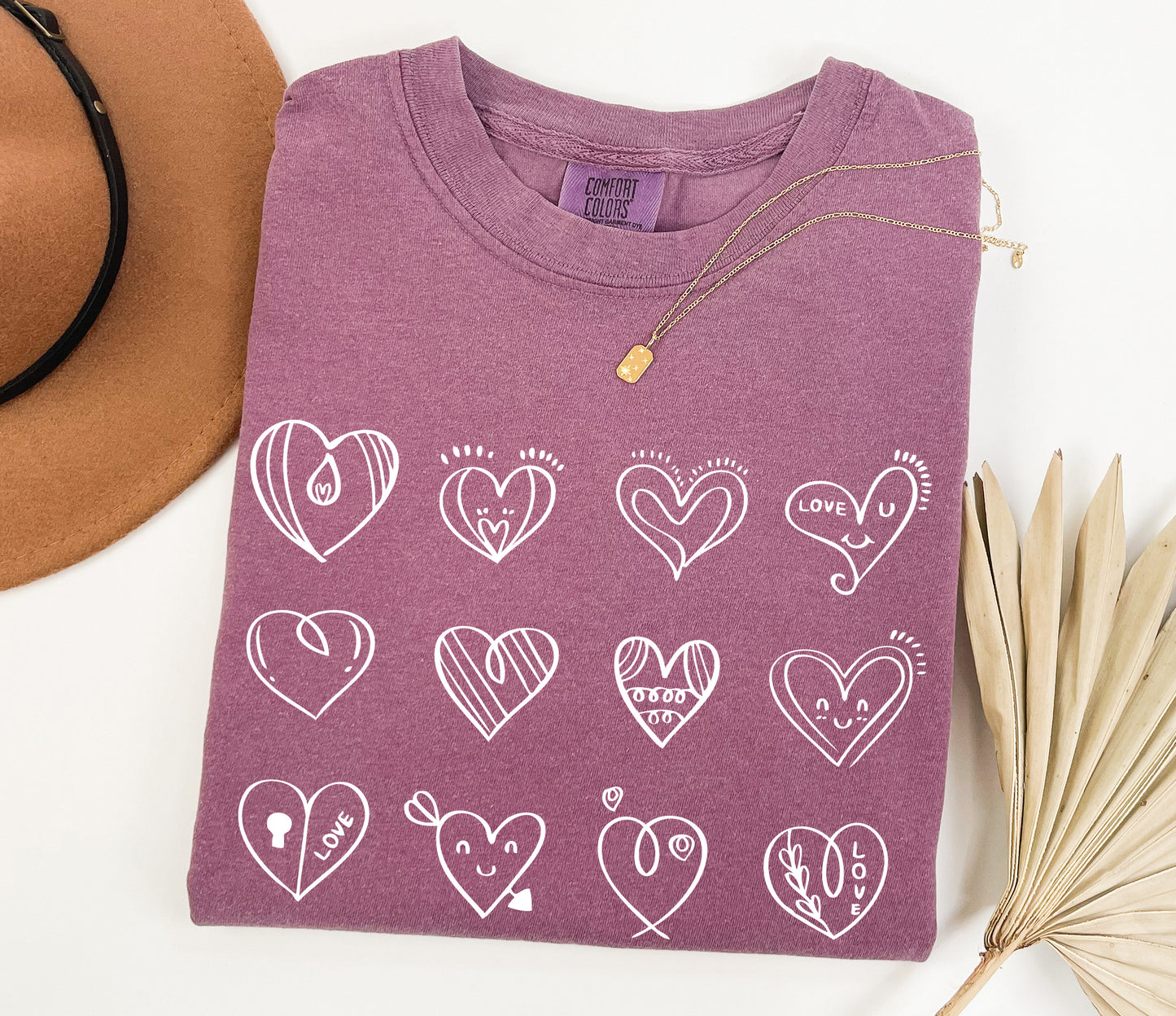 Comfort Colors® Cute Valentine Hearts Shirt, Valentines Day Shirts For Woman, Valentine Shirt, Cute Valentine Gift, Valentines Day Gift