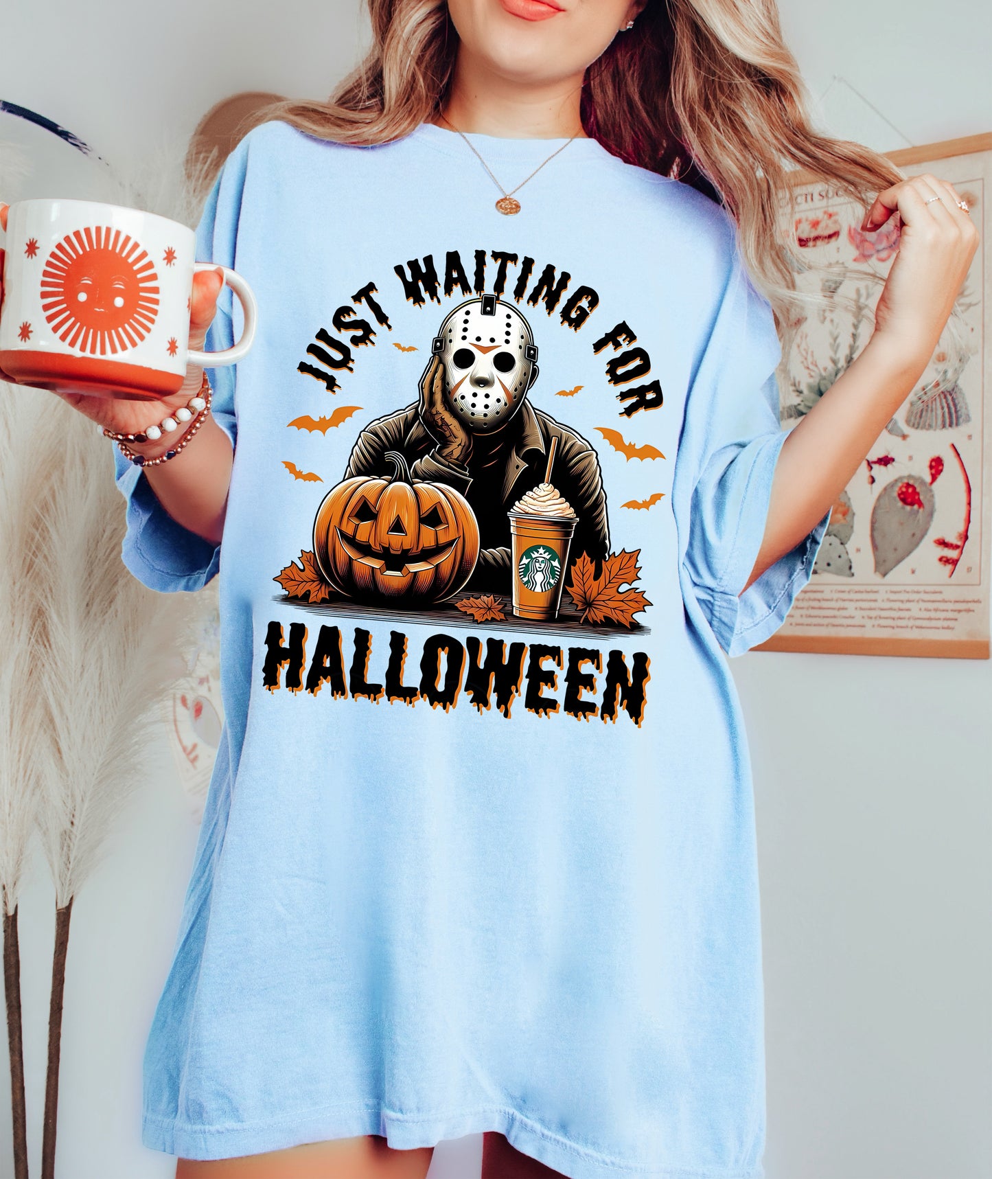 Just Waiting For Halloween Shirt Chambray