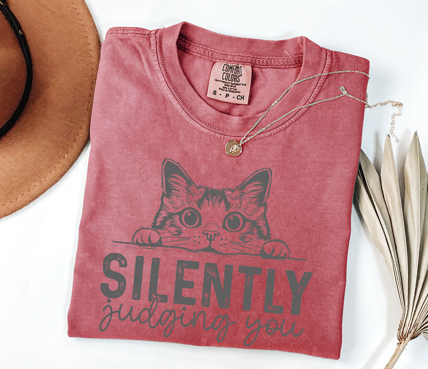 Judging You Silently Shirt,Cat T-shirt,Funny Cat Shirt,Cute Kitty Tee,Gift for Cat Lover,Cat Mom Shirts,Cat Shirt For Women,Cute Cat Shirt