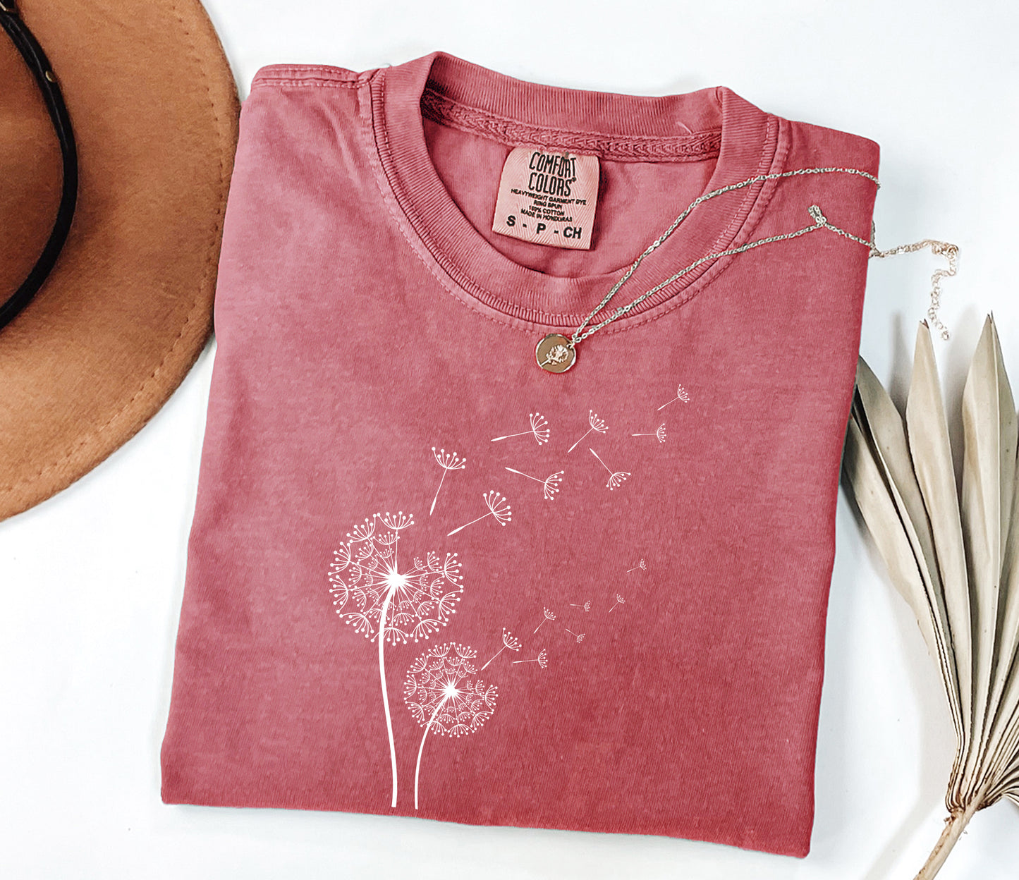 Windflower Tee, Dandelion Shirt for Women, Inspirational Shirt, Flower in Natural T-shirt, Blossoms Shirt