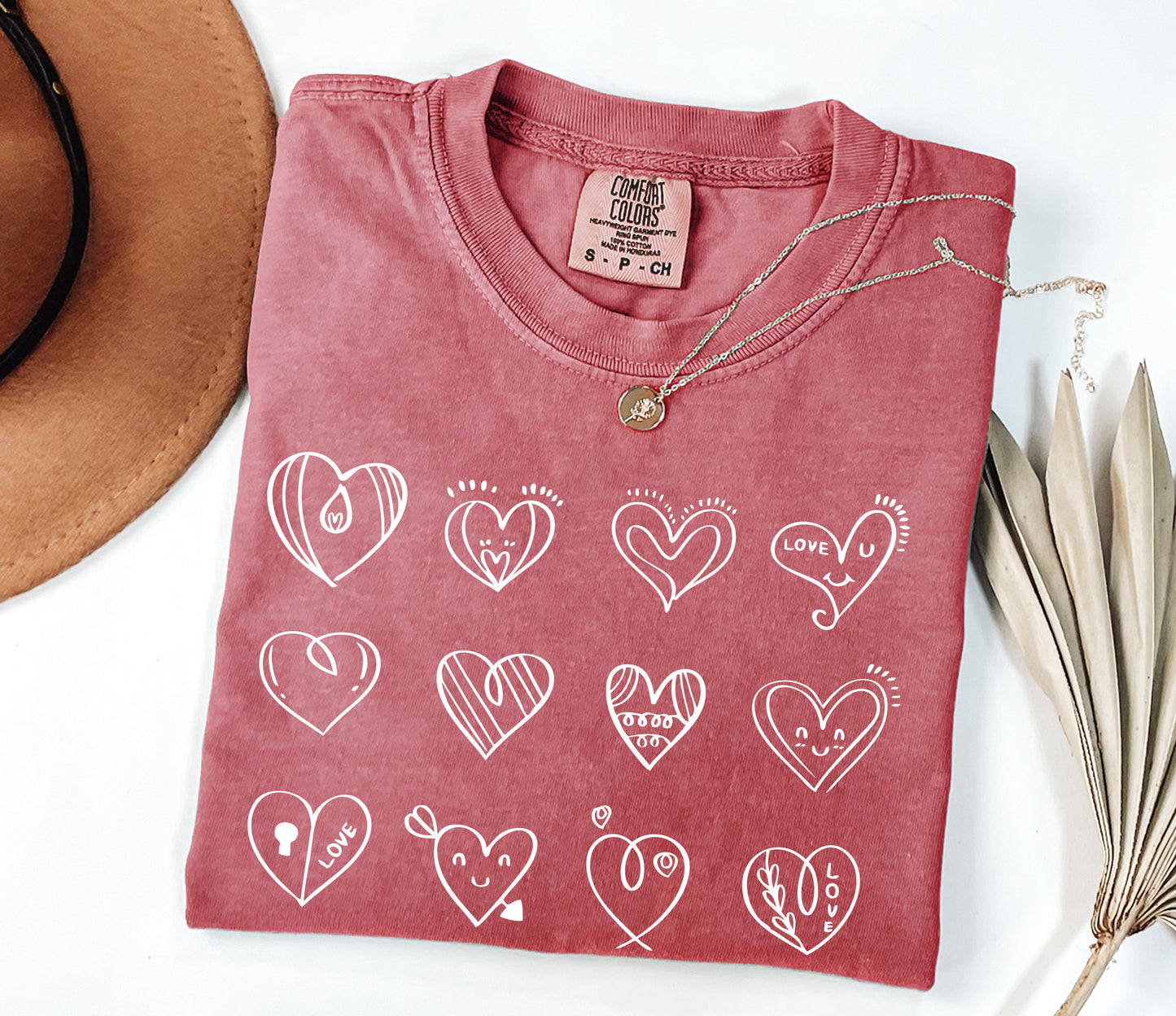 Comfort Colors® Cute Valentine Hearts Shirt, Valentines Day Shirts For Woman, Valentine Shirt, Cute Valentine Gift, Valentines Day Gift