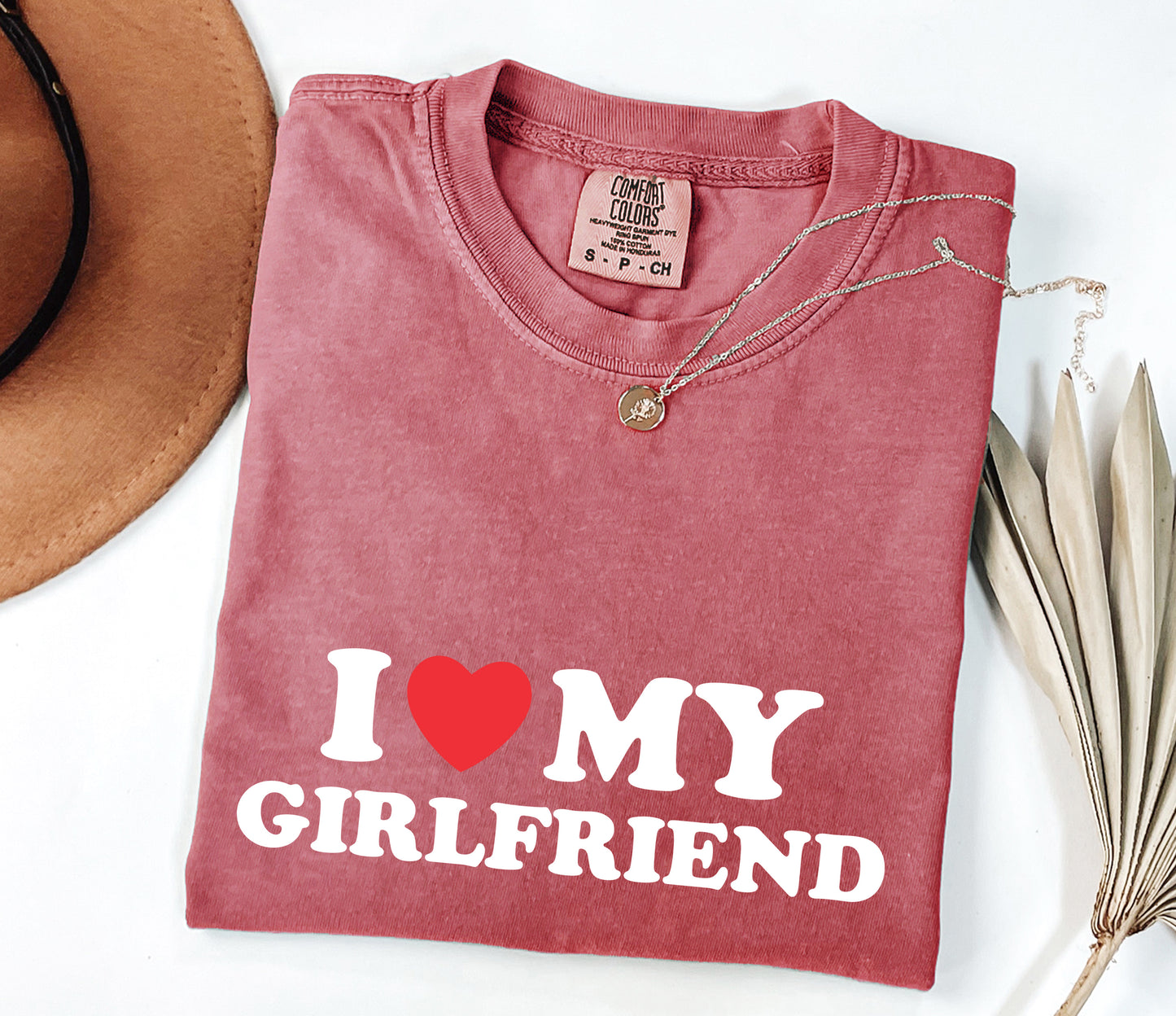 I Love My Girlfriend Shirt, Valentine Day Shirt, I Heart My Girlfriend Shirt, Valentine Shirt for Him, Valentine Boyfriend Shirt