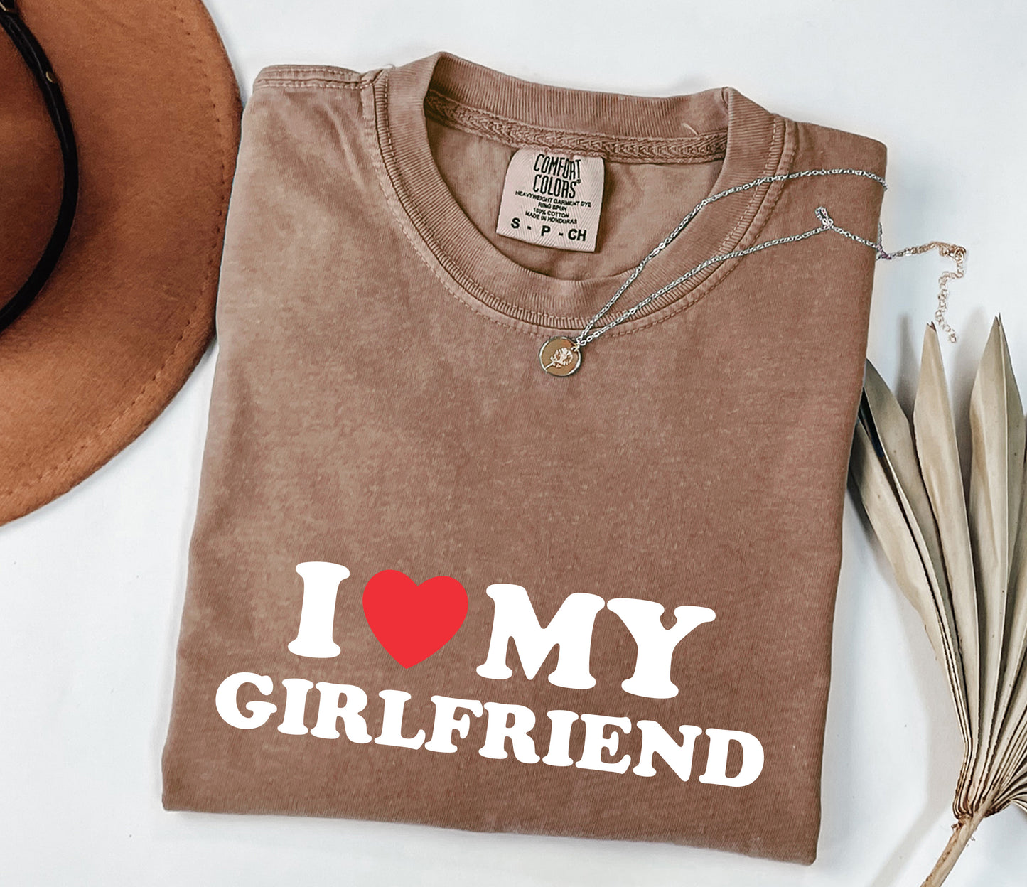 I Love My Girlfriend Shirt, Valentine Day Shirt, I Heart My Girlfriend Shirt, Valentine Shirt for Him, Valentine Boyfriend Shirt