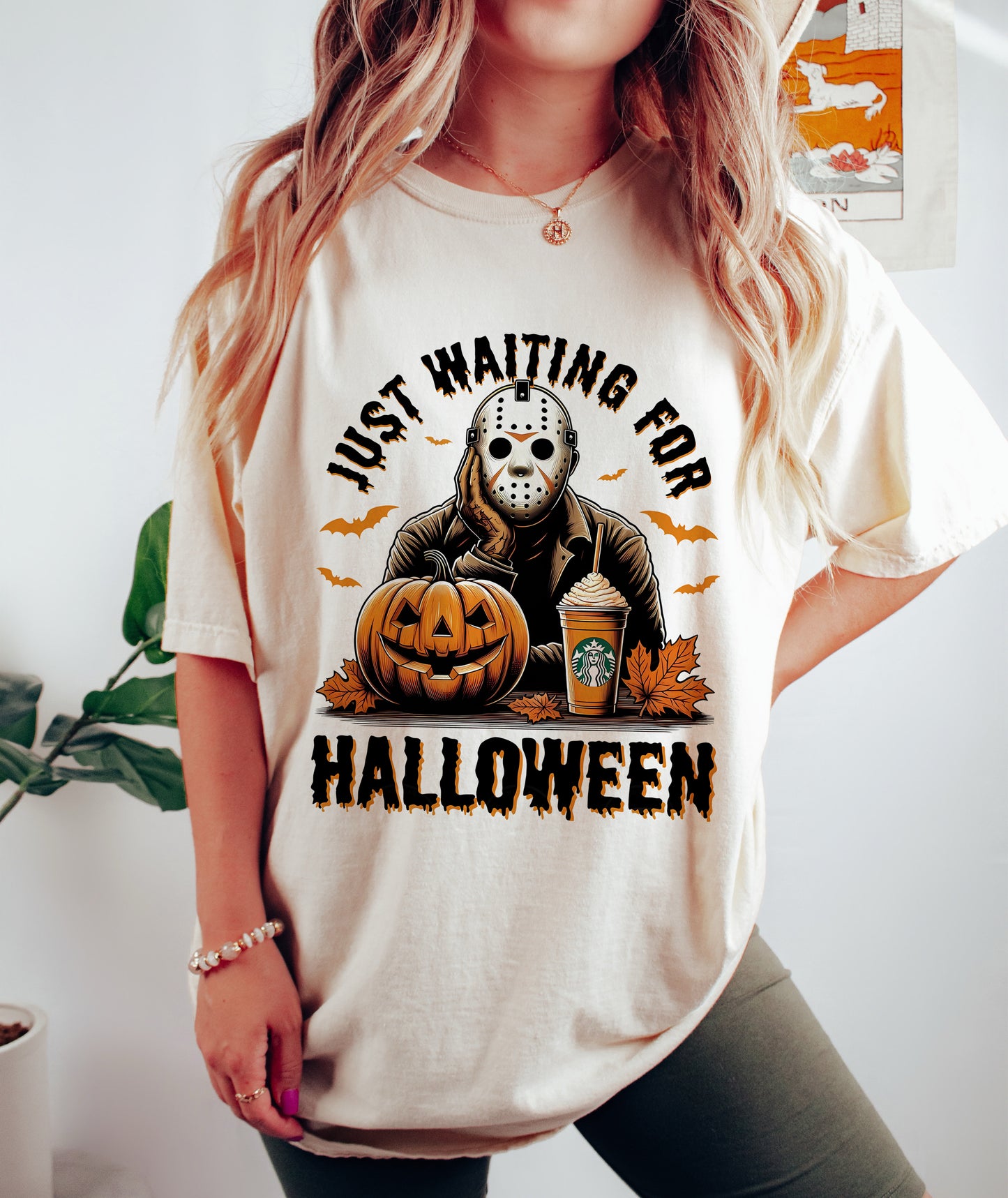 Just Waiting For Halloween Shirt Ivory