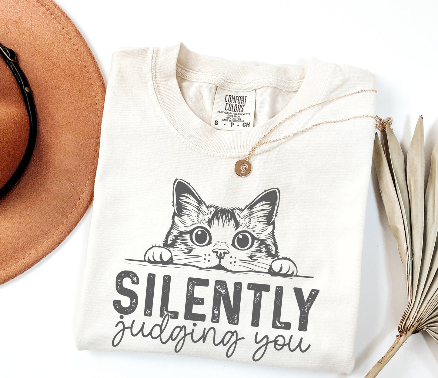 Judging You Silently Shirt,Cat T-shirt,Funny Cat Shirt,Cute Kitty Tee,Gift for Cat Lover,Cat Mom Shirts,Cat Shirt For Women,Cute Cat Shirt