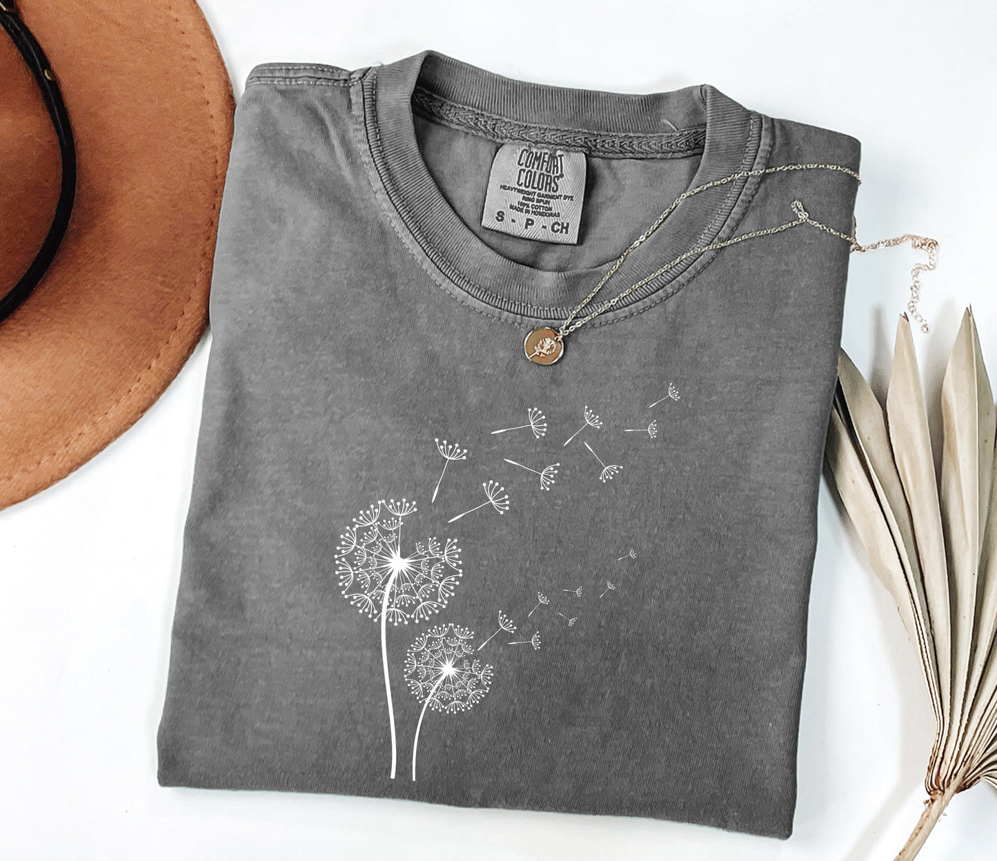 Windflower Tee, Dandelion Shirt for Women, Inspirational Shirt, Flower in Natural T-shirt, Blossoms Shirt