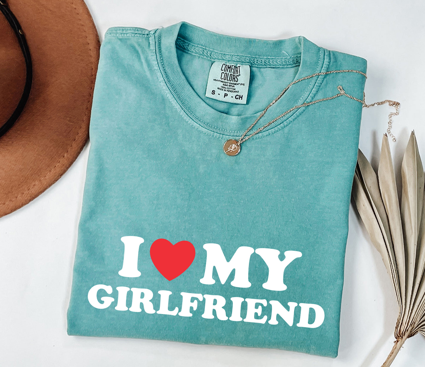 I Love My Girlfriend Shirt, Valentine Day Shirt, I Heart My Girlfriend Shirt, Valentine Shirt for Him, Valentine Boyfriend Shirt