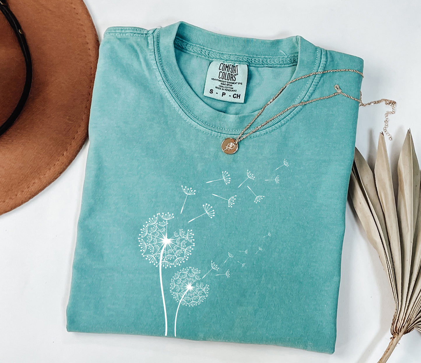 Windflower Tee, Dandelion Shirt for Women, Inspirational Shirt, Flower in Natural T-shirt, Blossoms Shirt