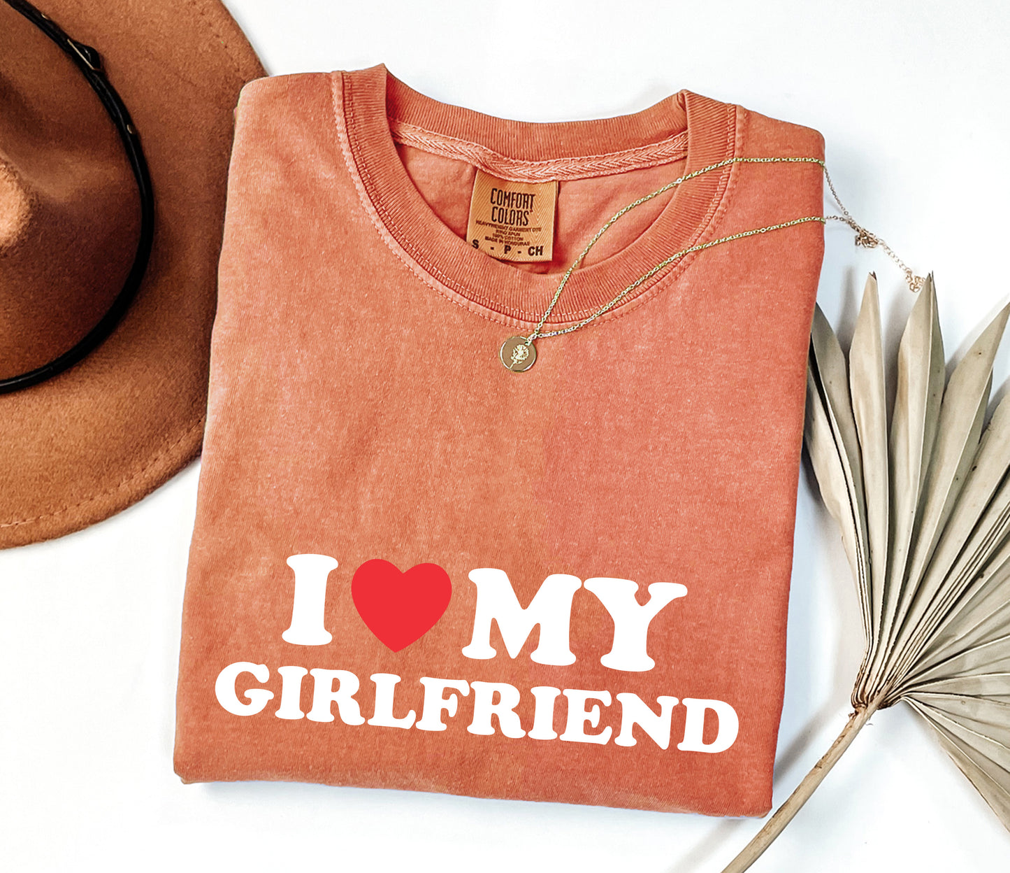 I Love My Girlfriend Shirt, Valentine Day Shirt, I Heart My Girlfriend Shirt, Valentine Shirt for Him, Valentine Boyfriend Shirt